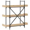 vidaXL Βιβλιοθήκη 3 Επιπέδων Sonoma Δρυς 100x33x108,5εκ. Επεξεργ. Ξύλο