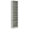 vidaXL &Beta;&iota;&beta;&lambda;&iota;&omicron;&theta;ή&kappa;&eta; &mu;&epsilon; 5 &Rho;ά&phi;&iota;&alpha; &Gamma;&kappa;&rho;&iota; &Sigma;&kappa;&upsilon;&rho;&omicron;&delta;έ&mu;. 40x24x175 &epsilon;&kappa;. &Epsilon;&pi;&epsilon;&xi;. &Xi;ύ&lambda;&omicron;