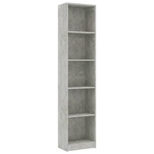 vidaXL &Beta;&iota;&beta;&lambda;&iota;&omicron;&theta;ή&kappa;&eta; &mu;&epsilon; 5 &Rho;ά&phi;&iota;&alpha; &Gamma;&kappa;&rho;&iota; &Sigma;&kappa;&upsilon;&rho;&omicron;&delta;έ&mu;. 40x24x175 &epsilon;&kappa;. &Epsilon;&pi;&epsilon;&xi;. &Xi;ύ&lambda;&omicron;