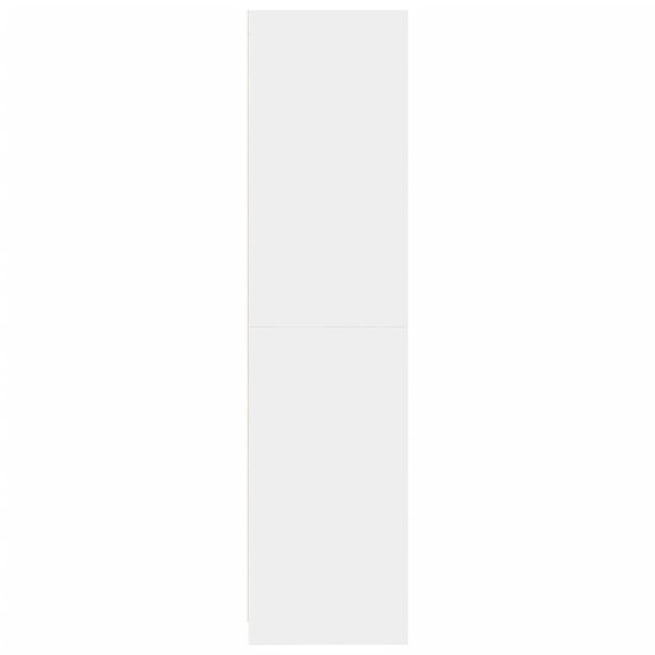 vidaXL Ντουλάπα Λευκή 100x50x200 εκ. από Επεξεργασμένο Ξύλο