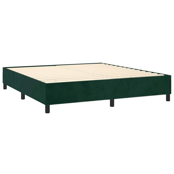 vidaXL &Kappa;&rho;&epsilon;&beta;ά&tau;&iota; Boxspring &mu;&epsilon; &Sigma;&tau;&rho;ώ&mu;&alpha; &Sigma;&kappa;&omicron;ύ&rho;&omicron; &Pi;&rho;ά&sigma;&iota;&nu;&omicron; 200x200&epsilon;&kappa;. &Beta;&epsilon;&lambda;&omicron;ύ&delta;&iota;&nu;&omicron;