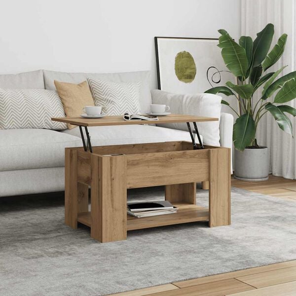 vidaXL Τραπεζάκι σαλονιού Artisan Oak 79x49x41 cm Κατασκευασμένο ξύλο