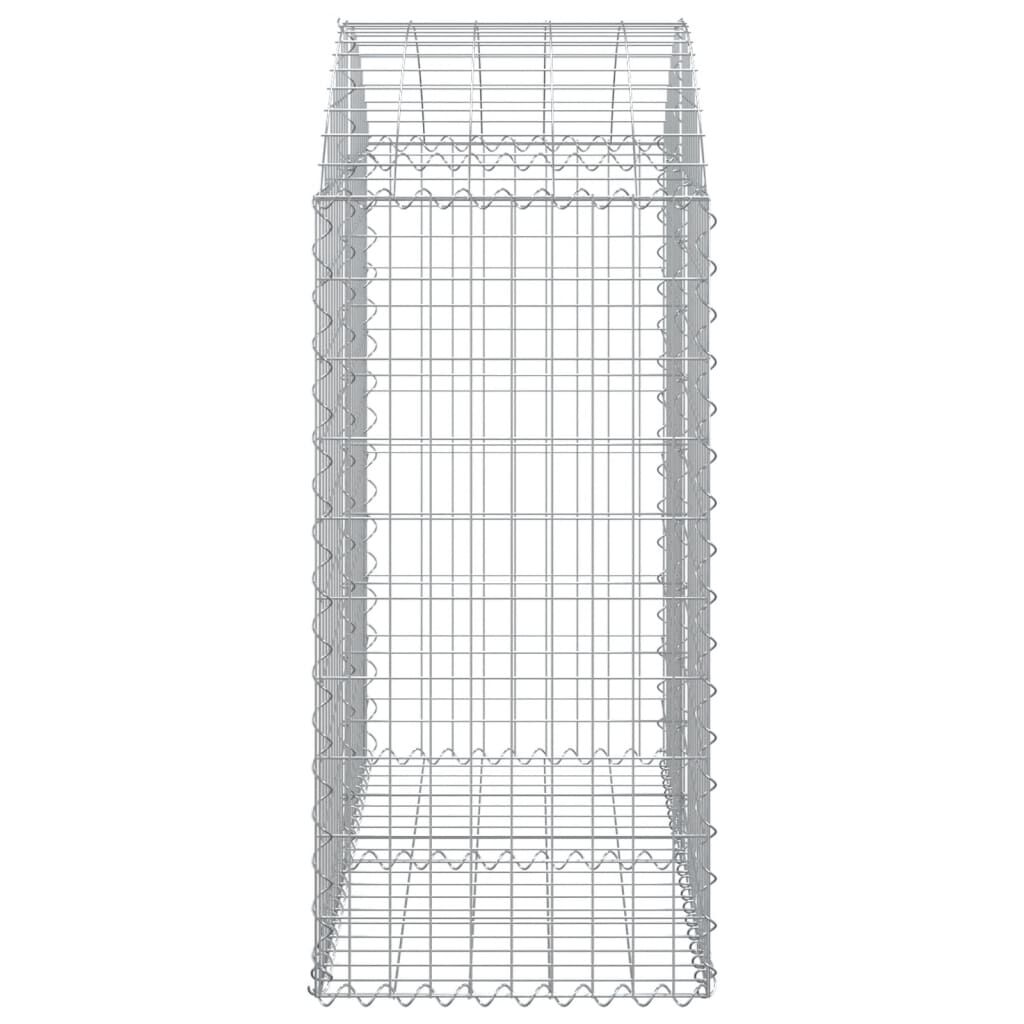 vidaXL Συρματοκιβώτιο Τοξωτό 100x50x100/120εκ. από Γαλβανισμένο Χάλυβα