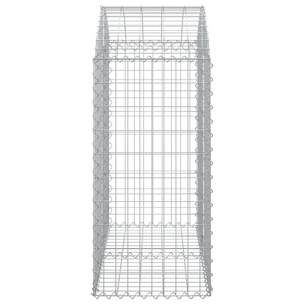 vidaXL Συρματοκιβώτιο Τοξωτό 100x50x100/120εκ. από Γαλβανισμένο Χάλυβα