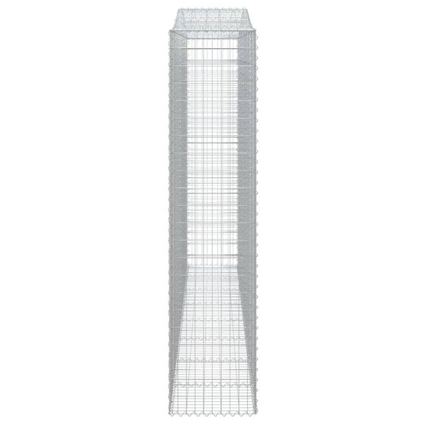 vidaXL Συρματοκιβώτια Τοξωτά 2 τεμ. 400x50x220/240 εκ. Γαλβαν. Ατσάλι