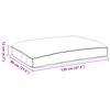 vidaXL Μαξιλάρι παλέτας για κάθισμα Taupe 120 x 80 x 12 cm