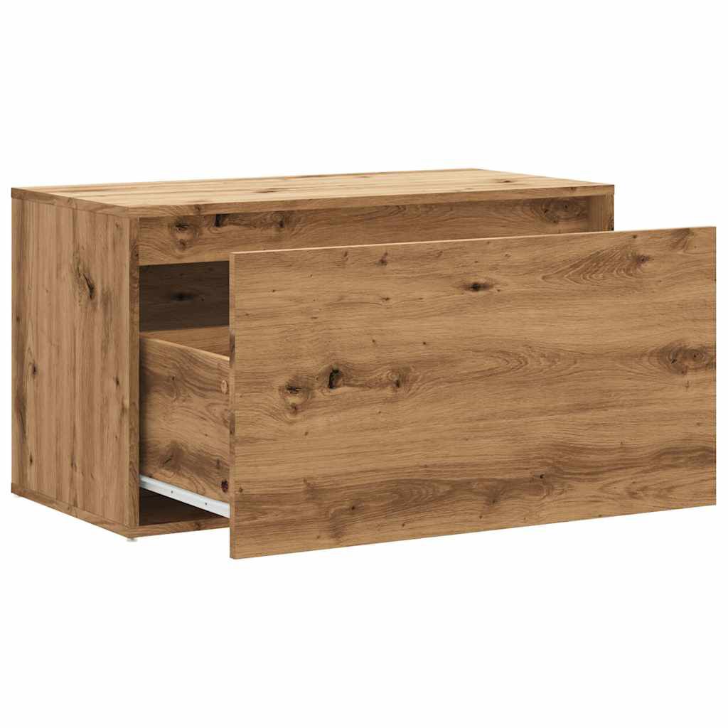 vidaXL Έπιπλο Χολ / Εισόδου τεχνίτης Δρυς 80 x 40 x 45 εκ. Μοριοσανίδα