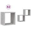 vidaXL &Rho;ά&phi;&iota;&alpha; &Tau;&omicron;ί&chi;&omicron;&upsilon; &mu;&epsilon; &rho;ά&phi;&iota; 2 pcs &Gamma;&kappa;&rho;ί&zeta;&omicron; &Sigma;&omicron;&nu;&omicron;&mu;&alpha; 26 x 15 x 26 cm