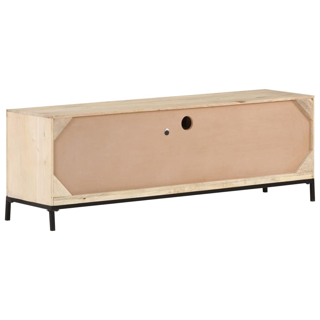vidaXL Έπιπλο Τηλεόρασης 120x30x40 εκ. Ξύλο Μάνγκο/Φυσικό Ζαχαροκάλαμο