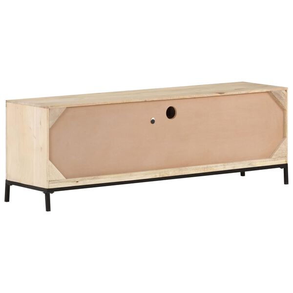 vidaXL Έπιπλο Τηλεόρασης 120x30x40 εκ. Ξύλο Μάνγκο/Φυσικό Ζαχαροκάλαμο
