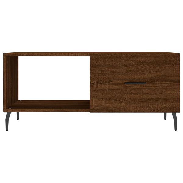 vidaXL Τραπεζάκι Σαλονιού Καφέ Δρυς 90x50x40 εκ. Επεξεργασμένο Ξύλο