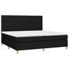 vidaXL &Kappa;&rho;&epsilon;&beta;ά&tau;&iota; Boxspring &mu;&epsilon; &Sigma;&tau;&rho;ώ&mu;&alpha; &Mu;&alpha;ύ&rho;&omicron; 200x200 &epsilon;&kappa;. &Upsilon;&phi;&alpha;&sigma;&mu;ά&tau;&iota;&nu;&omicron;