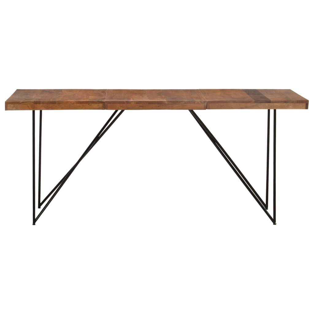 vidaXL Τραπεζαρία 180 x 90 x 76 εκ. από Μασίφ Ξύλο Ακακίας