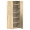 vidaXL Ντουλάπα Παπουτσιών Καφέ 80 x 35.5 x 180 εκ Επεξεργασμένο ξύλο
