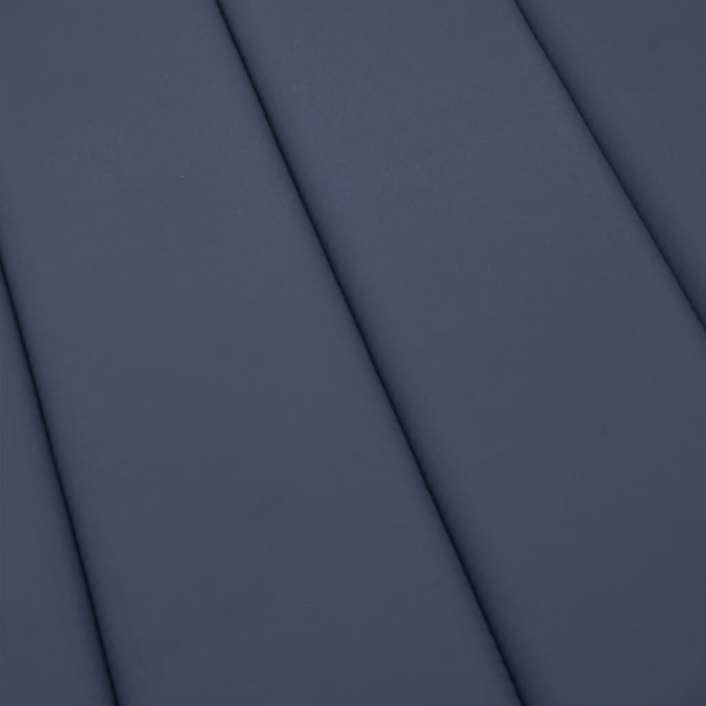 vidaXL Μαξιλάρι Ξαπλώστρας Ναυτικό Μπλε 180x60x4 εκ. από Ύφασμα Oxford