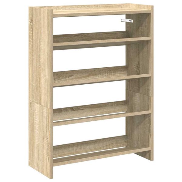 Ράφι παπουτσιών vidaXL Sonoma Oak 60x25x81 cm Κατασκευασμένο ξύλο