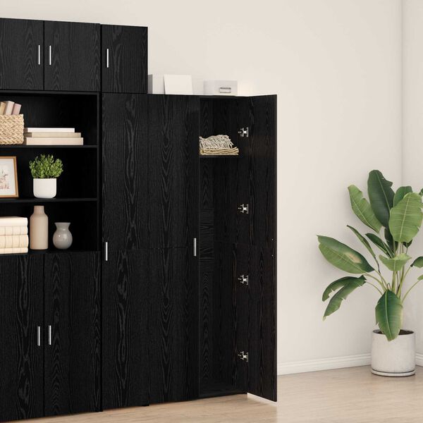 vidaXL Highboard &Mu;&alpha;ύ&rho;&eta; &delta;&rho;&upsilon;&sigmaf; 70 x 42.5 x 185 &epsilon;&kappa; &Epsilon;&pi;&epsilon;&xi;&epsilon;&rho;&gamma;&alpha;&sigma;&mu;έ&nu;&omicron; &xi;ύ&lambda;&omicron;