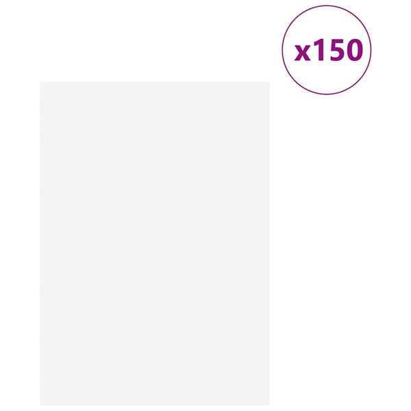 vidaXL Διακοσμητικά Πάνελ 150 pcs Λευκό 21 x 30 x 0.3 εκ