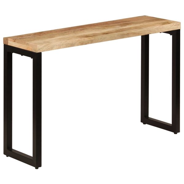 vidaXL Τραπέζι Κονσόλα 120 x 35 x 76 εκ. από Μασίφ Ξύλο Μάνγκο/Ατσάλι