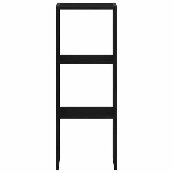 vidaXL Βιβλιοθήκη στοιβαζόμενη Μαύρη δρυς 30x30x80 cm