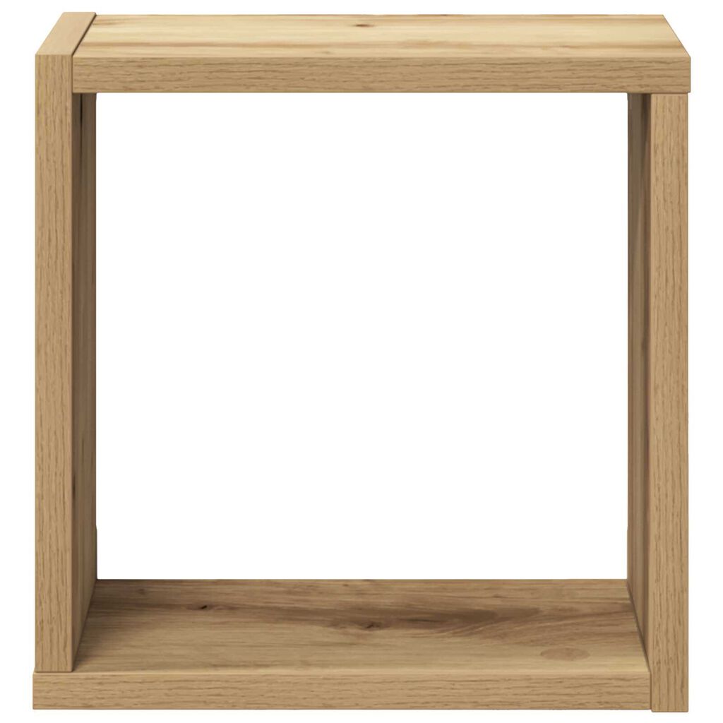 vidaXL Ράφια Τοίχου με ράφι 4 pcs Χειροποίητη δρυς 26 x 15 x 26 cm