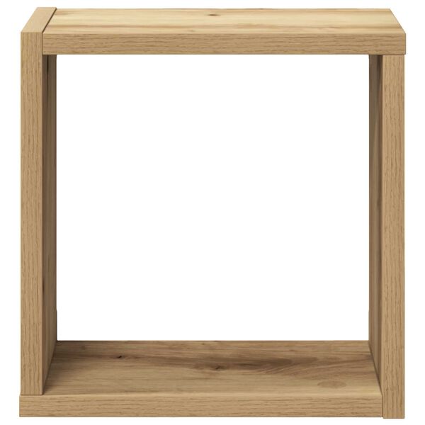 vidaXL Ράφια Τοίχου με ράφι 4 pcs Χειροποίητη δρυς 26 x 15 x 26 cm