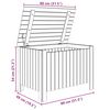 vidaXL Κουτί Αποθήκευσης με Καπάκι RANA 80x49x54εκ. Μασίφ Ξύλο Πεύκου