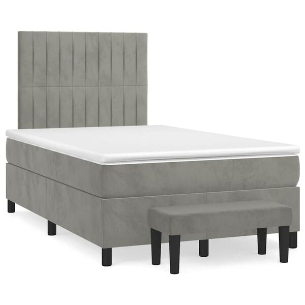vidaXL &Kappa;&rho;&epsilon;&beta;ά&tau;&iota; Boxspring &mu;&epsilon; &Sigma;&tau;&rho;ώ&mu;&alpha; &Alpha;&nu;&omicron;&iota;&chi;&tau;ό &Gamma;&kappa;&rho;&iota; 120x190 &epsilon;&kappa;. &Beta;&epsilon;&lambda;&omicron;ύ&delta;&iota;&nu;&omicron;