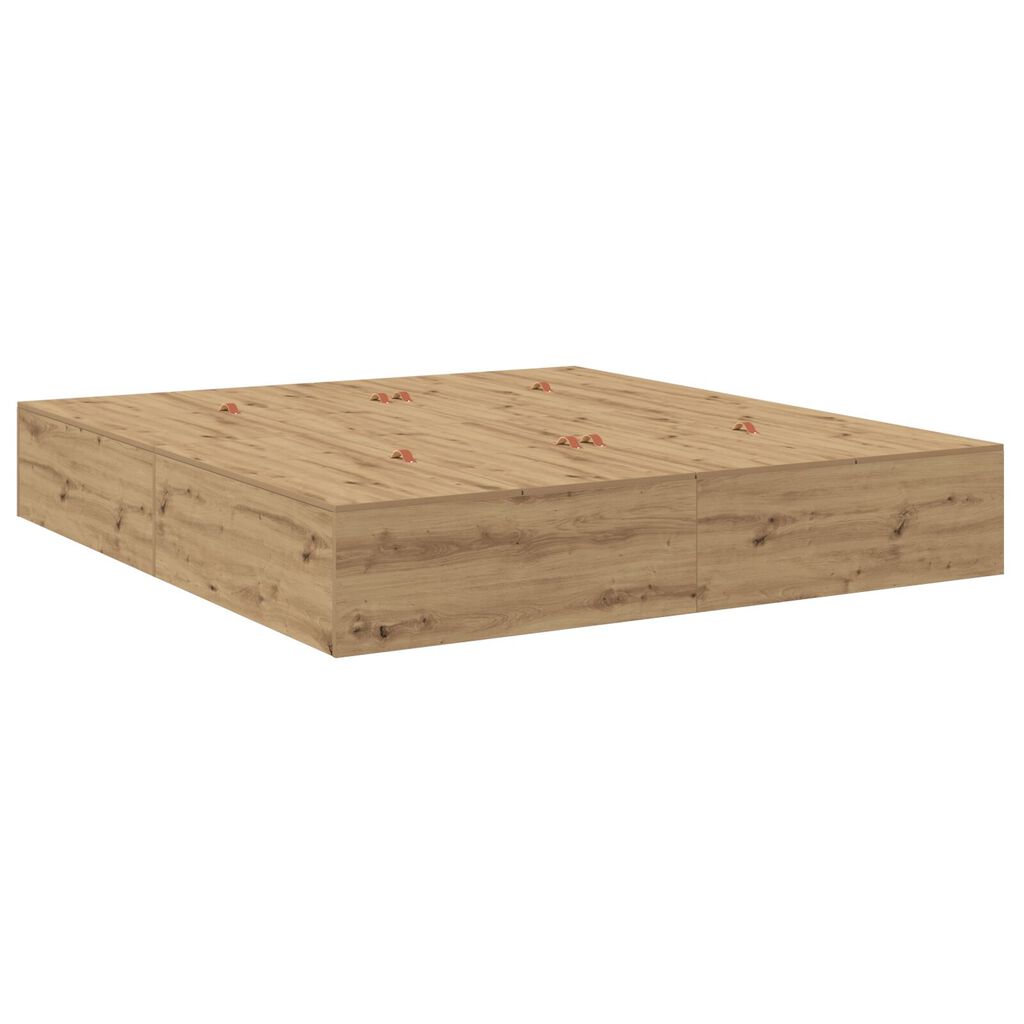 vidaXL Κρεβάτι Αποθήκης Artisan Oak 180x200 εκ.