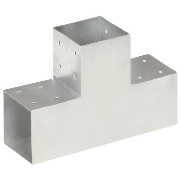 vidaXL Σύνδεσμοι Στύλου Σχήμα T 4 τεμ. 101x101 χιλ. Γαλβανισμ. Μέταλλο