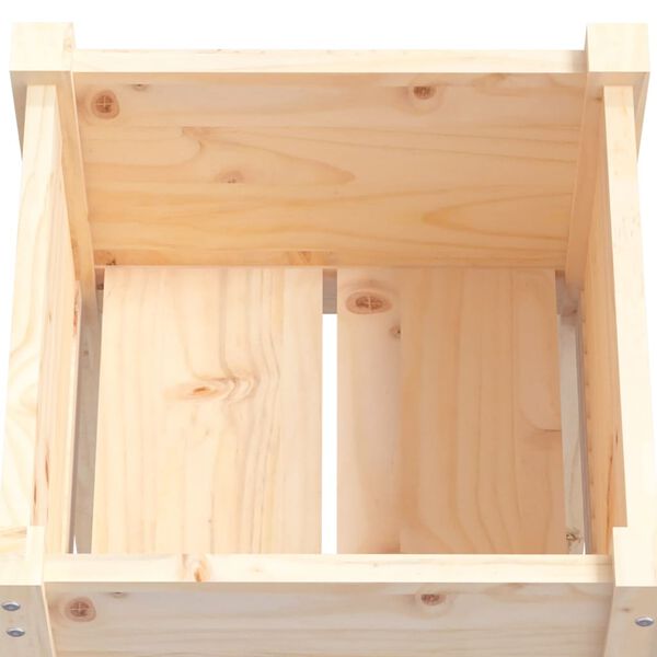 vidaXL Ζαρντινιέρες 2 τεμ. 40 x 40 x 70 εκ. από Μασίφ Ξύλο Πεύκου