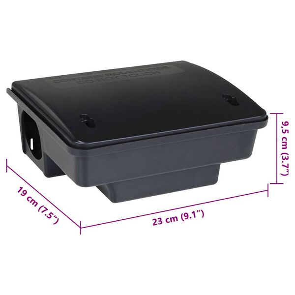 vidaXL Παγίδες ποντικιών 6 τεμάχια Μαύρο 23x19x9,5 εκ.