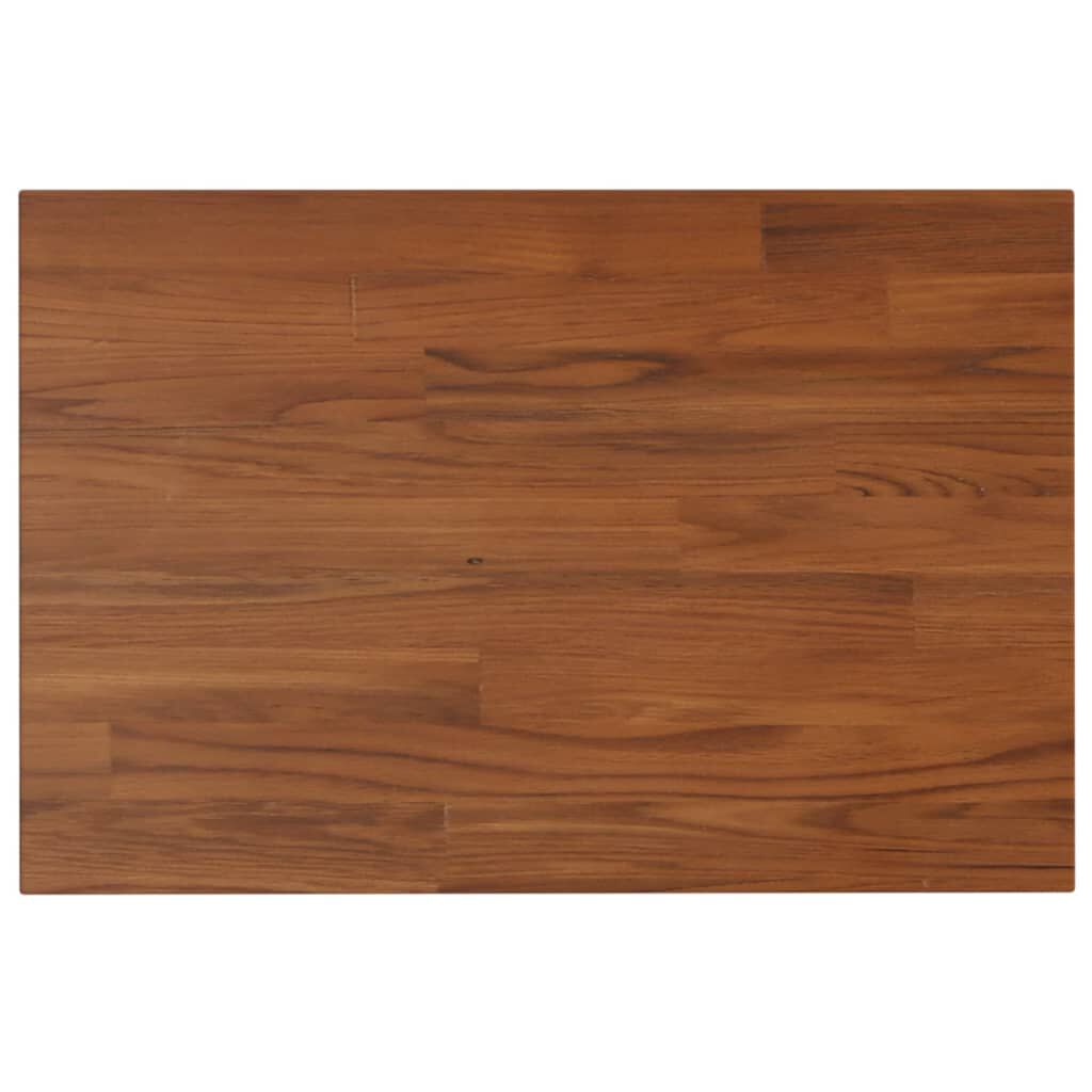 vidaXL Πάγκος Μπάνιου Σκ. Καφέ 60 x 40 x 1,5 εκ. Επεξ. Μασίφ Ξύλο