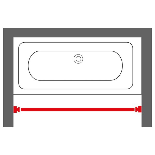 Sealskin Βραχίονας Μπάνιου Τηλεσκοπικός Λευκός 125-220 εκ.