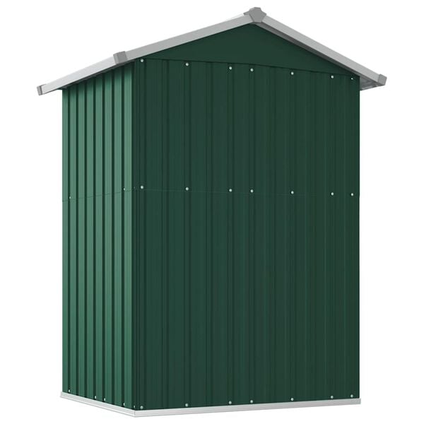 vidaXL Αποθήκη Κήπου Πράσινη 126x97,5x177 εκ. Γαλβανισμένο Ατσάλι