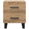 vidaXL &Kappa;&omicron;&mu;&omicron;&delta;ί&nu;&omicron; 2 pcs Artisan Oak 40 x 35 x 47,5 &epsilon;&kappa; &Epsilon;&pi;&epsilon;&xi;&epsilon;&rho;&gamma;&alpha;&sigma;&mu;έ&nu;&omicron; &xi;ύ&lambda;&omicron;