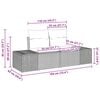 vidaXL Σετ Καναπέ Κήπου με αποθήκευση 8 pcs Ανοιχτό γκρι Πολυ ράταν