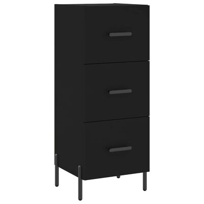 vidaXL Ντουλάπι Μαύρο 34,5 x 34 x 180 εκ. από Επεξεργασμένο Ξύλο
