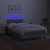 vidaXL &Kappa;&rho;&epsilon;&beta;ά&tau;&iota; Boxspring &mu;&epsilon; &Sigma;&tau;&rho;ώ&mu;&alpha; & LED &Alpha;&nu;.&Gamma;&kappa;&rho;&iota; 120x190&epsilon;&kappa;. &Upsilon;&phi;&alpha;&sigma;&mu;ά&tau;&iota;&nu;&omicron;