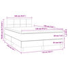 vidaXL &Kappa;&rho;&epsilon;&beta;ά&tau;&iota; Boxspring &mu;&epsilon; &Sigma;&tau;&rho;ώ&mu;&alpha; &Sigma;&kappa;&omicron;ύ&rho;&omicron; &Gamma;&kappa;&rho;&iota; 120x190 &epsilon;&kappa; &Upsilon;&phi;&alpha;&sigma;&mu;ά&tau;&iota;&nu;&omicron;