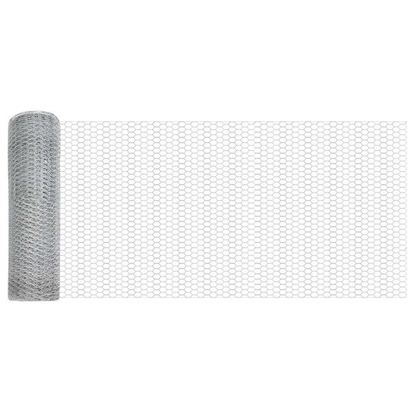 Φράκτης vidaXL Hexagon 0,6x50 μ Γαλβανισμένος Ατσάλι