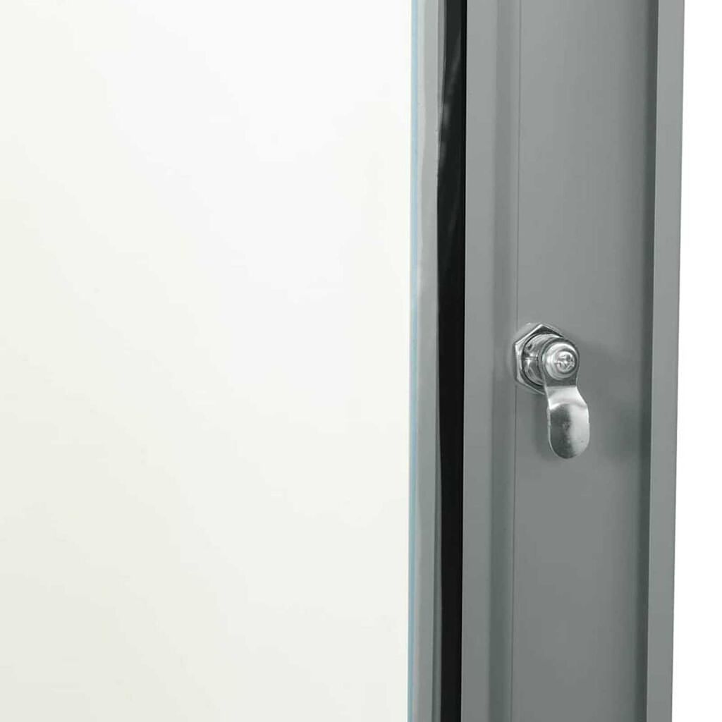 vidaXL Ντουλάπα δικτύου με αποθήκευση Γκρι 60 x 45 x 28 εκ Ατσάλι