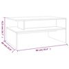vidaXL Τραπεζάκι Σαλονιού Καπνιστή Δρυς 90x60x42,5 εκ. Επεξεργ. Ξύλο