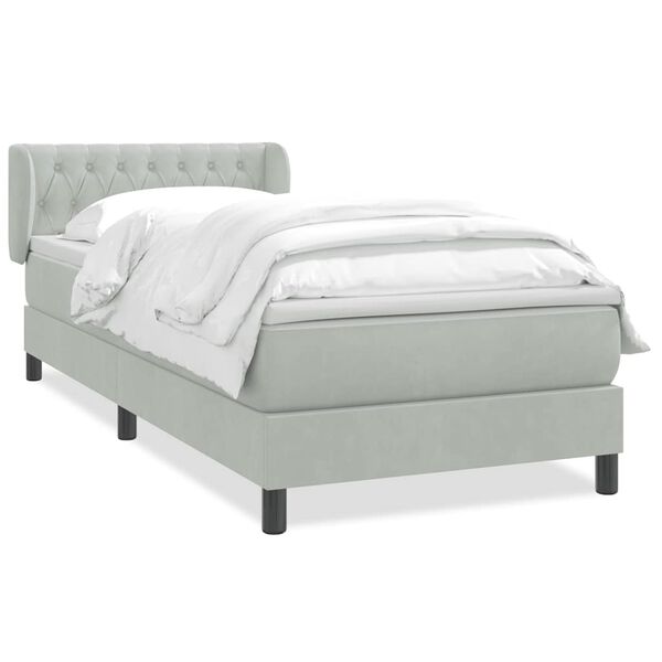 vidaXL &Kappa;&rho;&epsilon;&beta;ά&tau;&iota; Boxspring &mu;&epsilon; &Sigma;&tau;&rho;ώ&mu;&alpha; &Alpha;&nu;&omicron;&iota;&chi;&tau;ό &Gamma;&kappa;&rho;&iota; 100x210 &epsilon;&kappa;. &Beta;&epsilon;&lambda;&omicron;ύ&delta;&iota;&nu;&omicron;