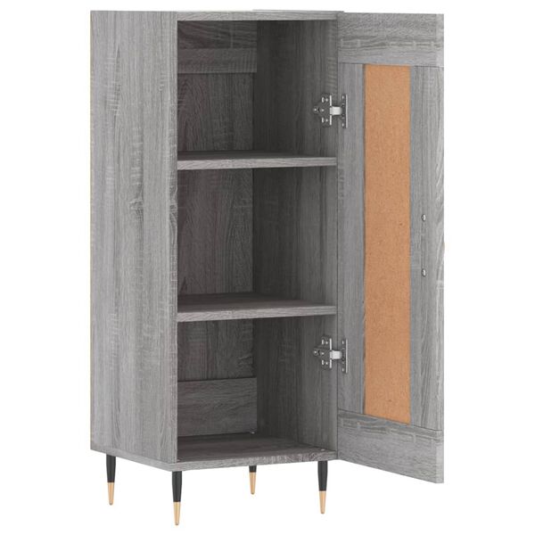 vidaXL Ντουλάπι Γκρι Sonoma 34,5x34x90 εκ. από Επεξεργασμένο Ξύλο