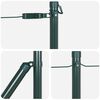 vidaXL Στύλος Περιφράξεων Άλλο 26 pcs Πράσινο 3.2 x 3.2 x 80 εκ Ατσάλι