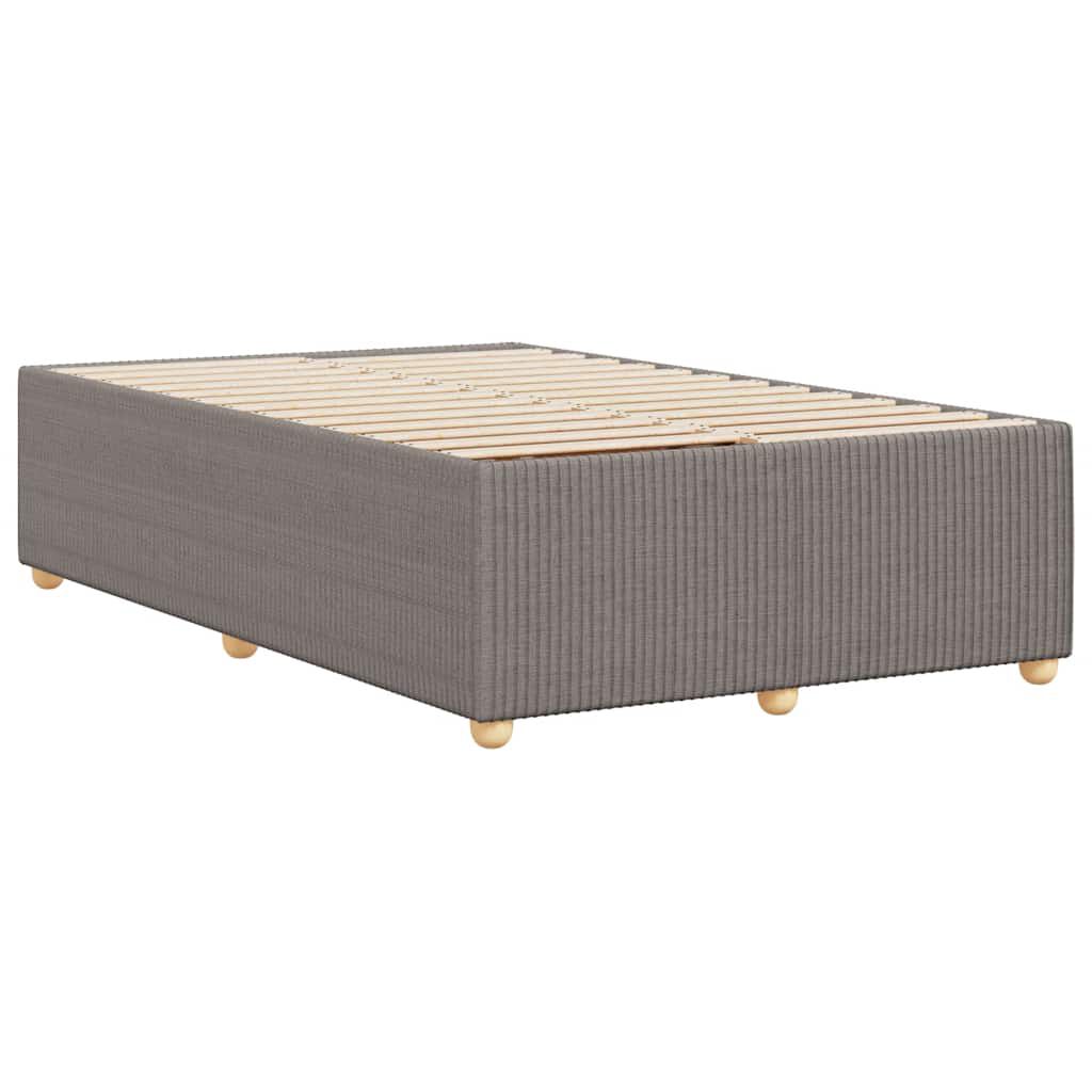 vidaXL Σκελετός Κρεβατιού Χωρίς Στρώμα Taupe 120x200 εκ. Υφασμάτινο