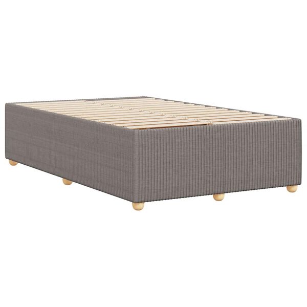 vidaXL Σκελετός Κρεβατιού Χωρίς Στρώμα Taupe 120x200 εκ. Υφασμάτινο
