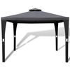 vidaXL Κιόσκι με Σκίαστρο Σκούρο Γκρι 3 x 3 μ.