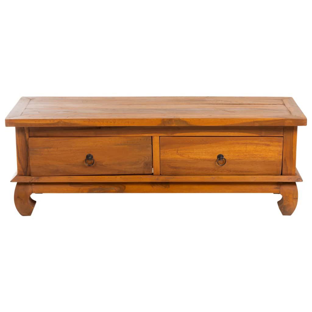 vidaXL Έπιπλο Τηλεόρασης 110x35x40 εκ. από Μασίφ Ξύλο Teak